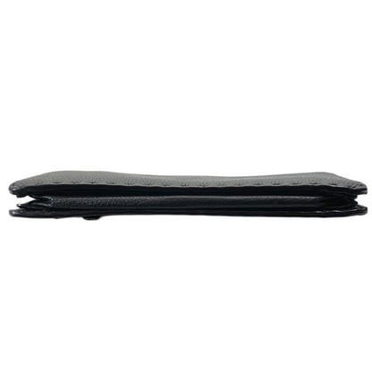 Fendi Mon Star Bugs Eye Clutch Leather Black Gold Slim Lightweight Practical — view 4