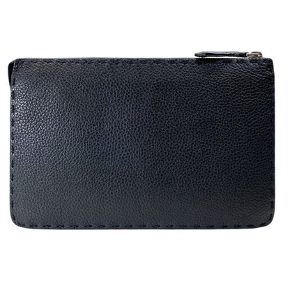 Fendi Mon Star Bugs Eye Clutch Leather Black Gold Slim Lightweight Practical — view 2