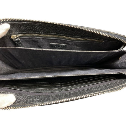Fendi Mon Star Bugs Eye Clutch Leather Black Gold Slim Lightweight Practical — view 7