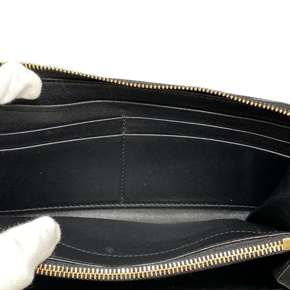 Bvlgari Wallet L-shaped Zipper Leather Black Business Daily Capacity Easy to — view 8