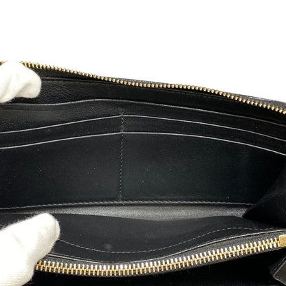 Bvlgari Wallet L-shaped Zipper Leather Black Business Daily Capacity Easy to — view 8