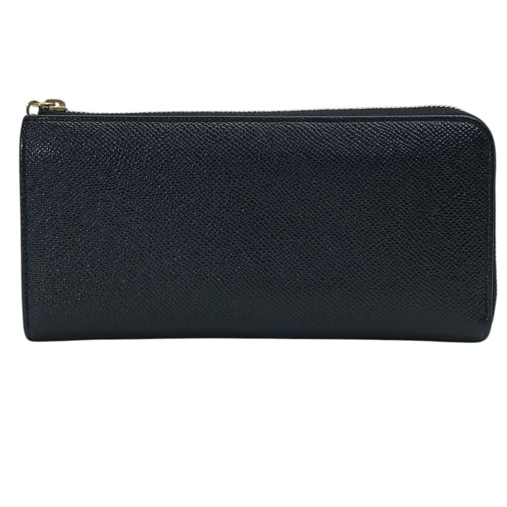 Bvlgari Wallet L-shaped Zipper Leather Black Business Daily Capacity Easy to — view 2