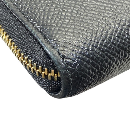 Bvlgari Wallet L-shaped Zipper Leather Black Business Daily Capacity Easy to — view 3