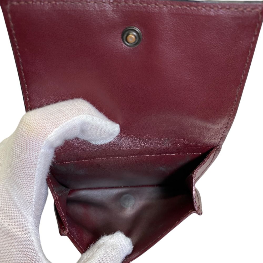 Bottega Veneta Maxi Intrecciato Trifold Wallet Compact Leather Black Capacity — view 6