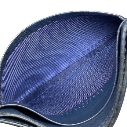 Gucci Micro Guccissima Card Case Business Holder GG Pattern Logo Leather Navy — view 6