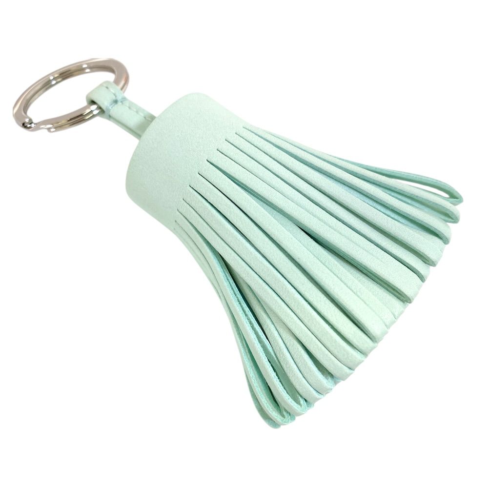 Hermes Carmen Tassel Key Holder Key Sling Bag Charm Amyo Milo Leather Light — view 6