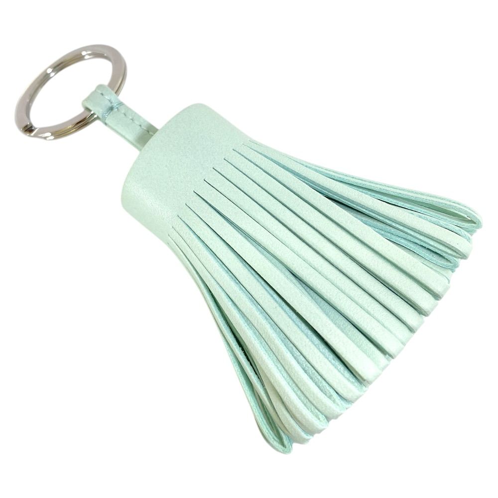 Hermes Carmen Tassel Key Holder Key Sling Bag Charm Amyo Milo Leather Light — view 2