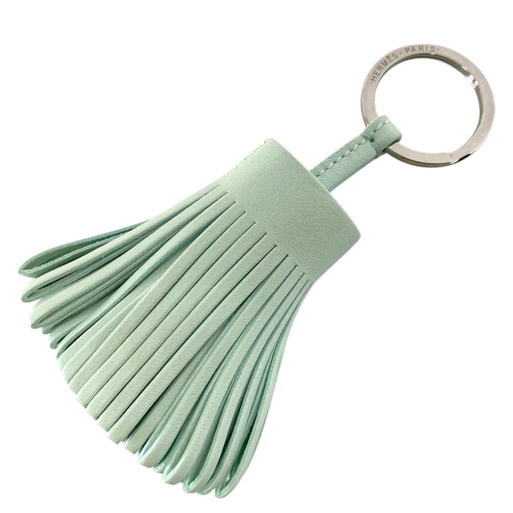 Hermes Carmen Tassel Key Holder Key Sling Bag Charm Amyo Milo Leather Light