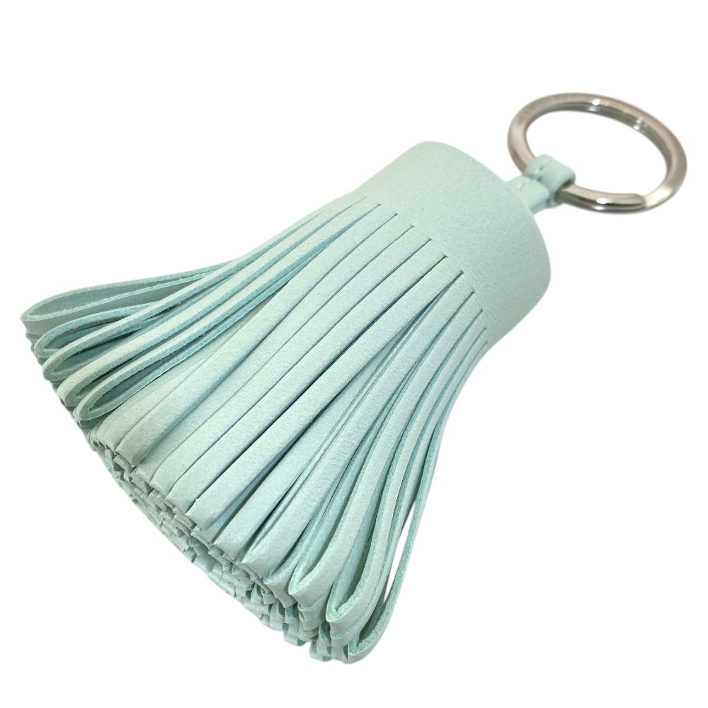 Hermes Carmen Tassel Key Holder Key Sling Bag Charm Amyo Milo Leather Light — view 4