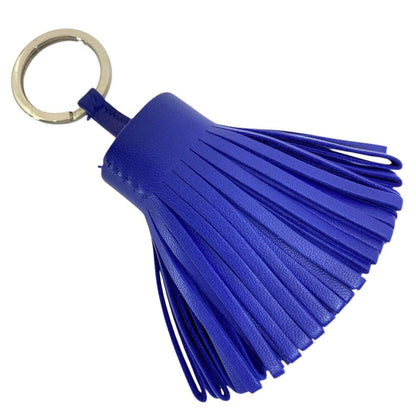Hermes Carmen Tassel Key Holder Key Sling Bag Charm Amyo Milo Leather Navy