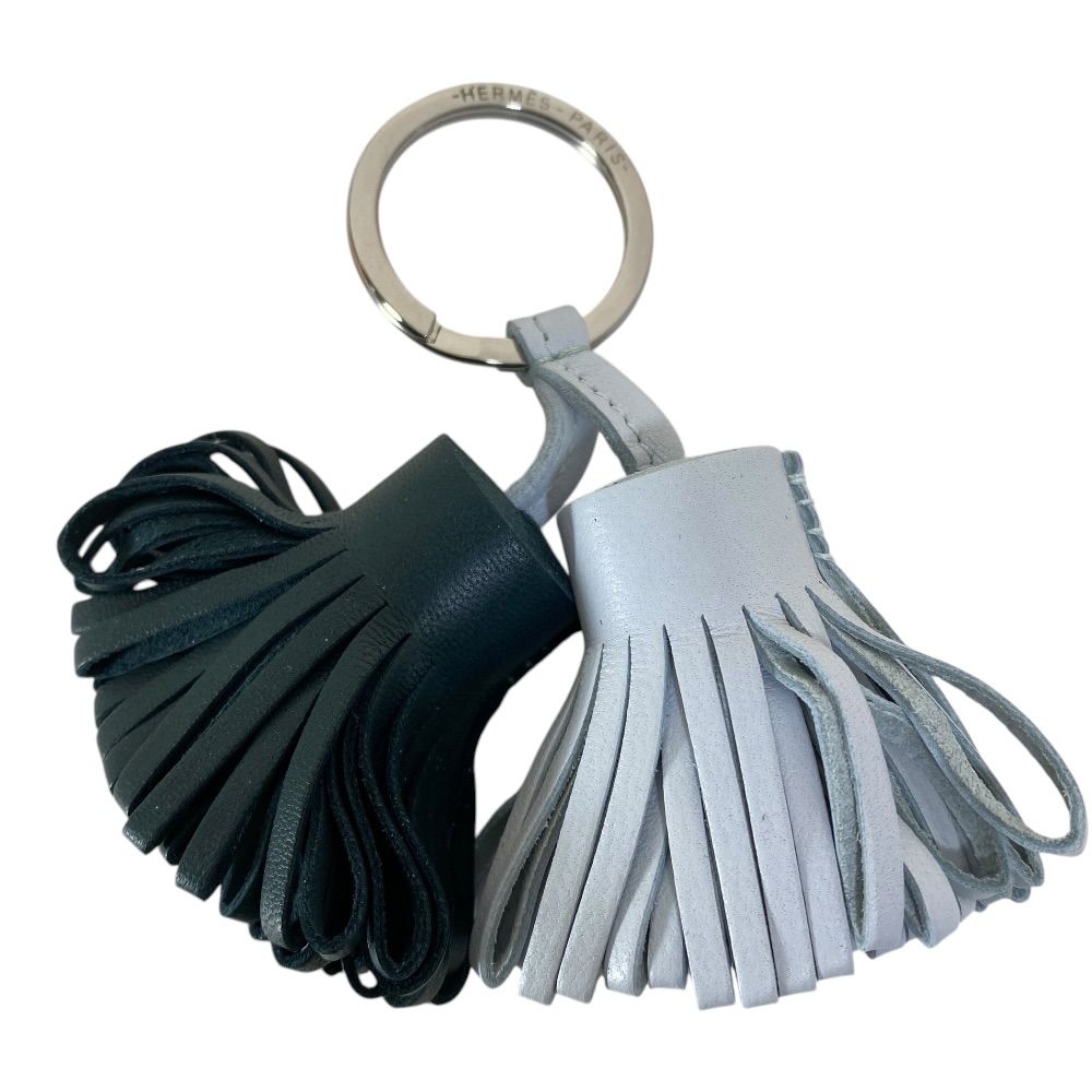 Hermes Carmen Unodos Tassel Key Holder Key Sling Bag Charm Amyo Milo Leather