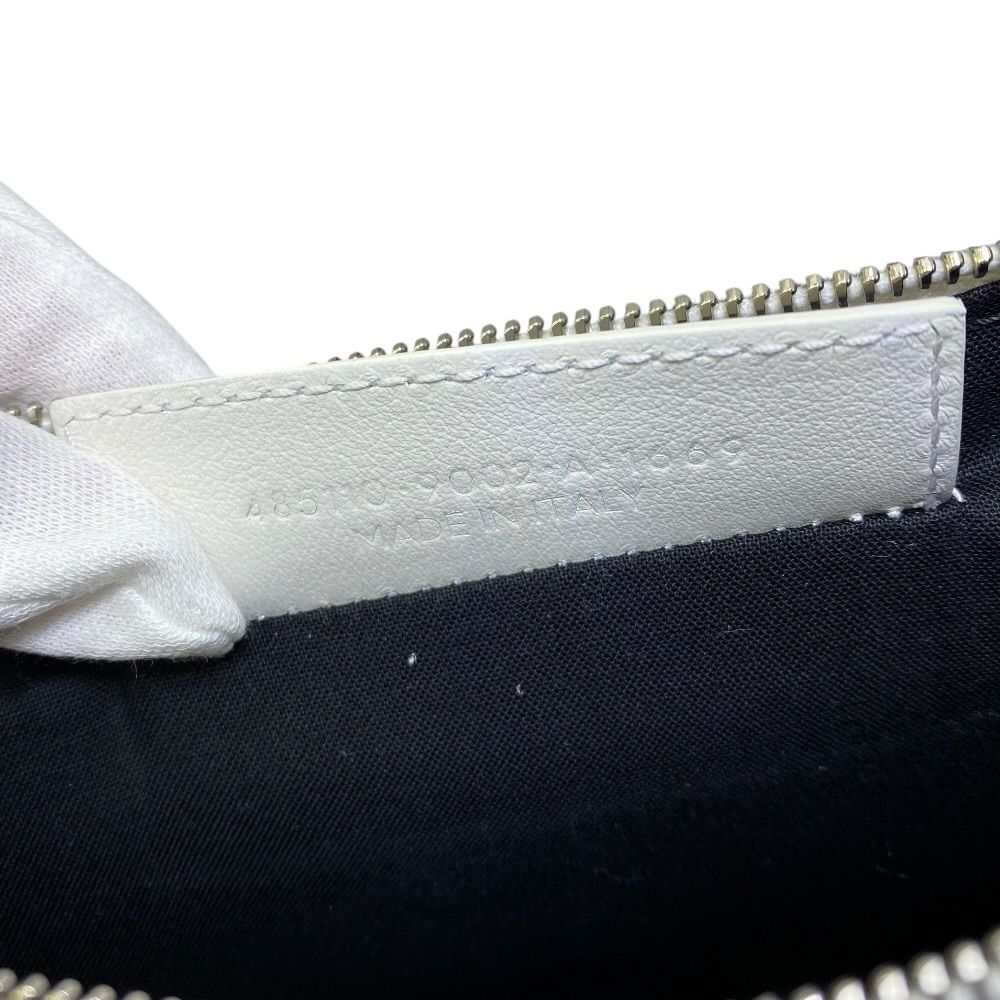 Balenciaga Shopping Clip M Clutch Logo White Slim Lightweight Practical — view 8