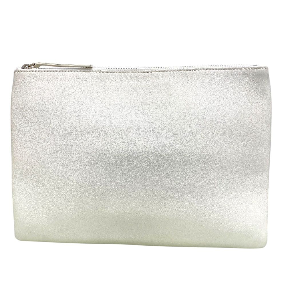 Balenciaga Shopping Clip M Clutch Logo White Slim Lightweight Practical — view 2