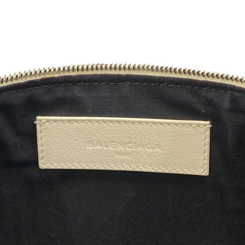 Balenciaga Shopping Clip M Clutch Logo White Slim Lightweight Practical — view 7