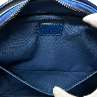 Louis Vuitton Damier Infini Ambler 2-Way Belt Bag Clutch Leather Blue Daily — view 7