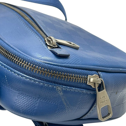Louis Vuitton Damier Infini Ambler 2-Way Belt Bag Clutch Leather Blue Daily — view 5