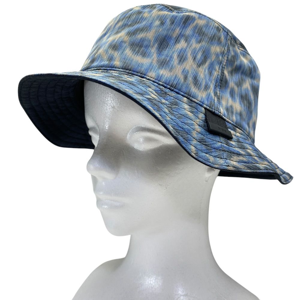 Dior Bucket Hat Pa-ray-for-gi-o-chien's Collaboration Hat All Over Pattern Blue — view 9