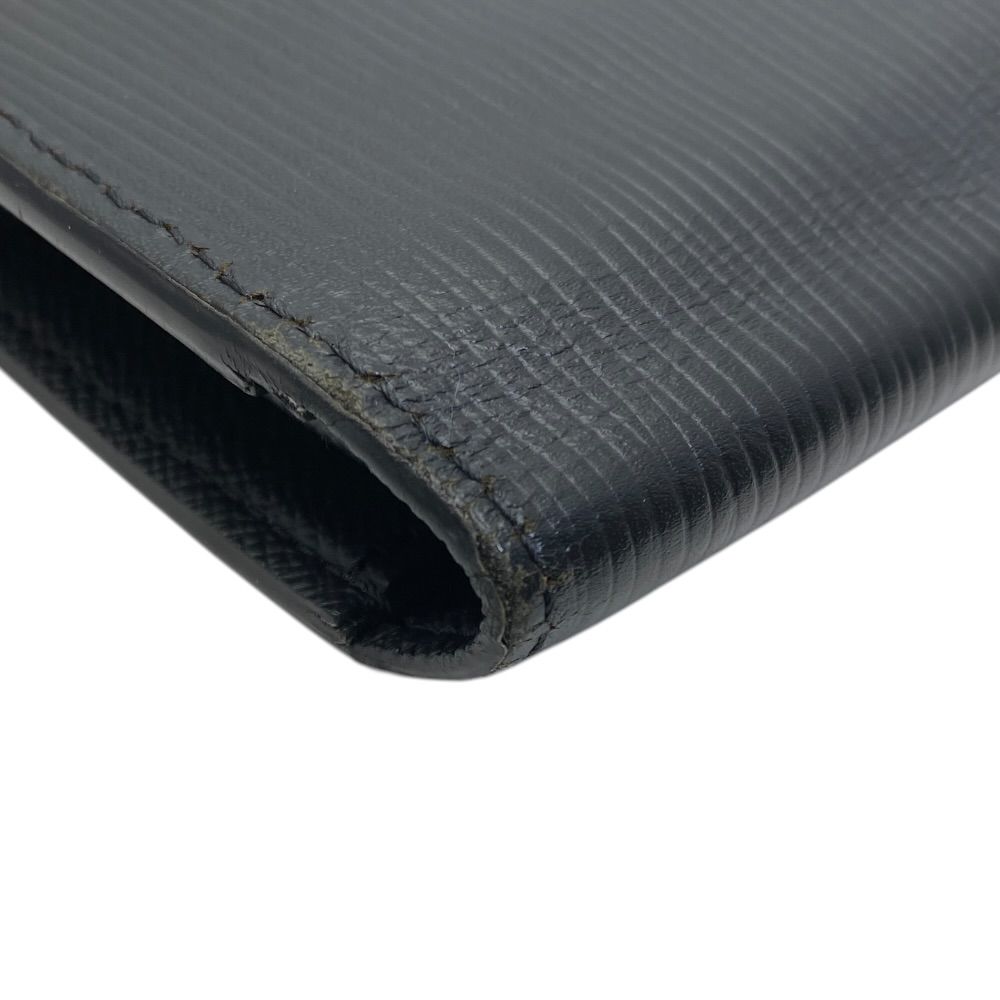 Louis Vuitton Epi Portefeuille Brazza Wallet Bifold Leather Black Business — view 8