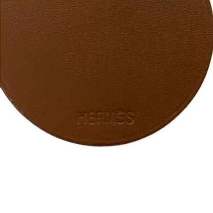 Hermes Key Holder Brown Silver Beaver Leather — view 4