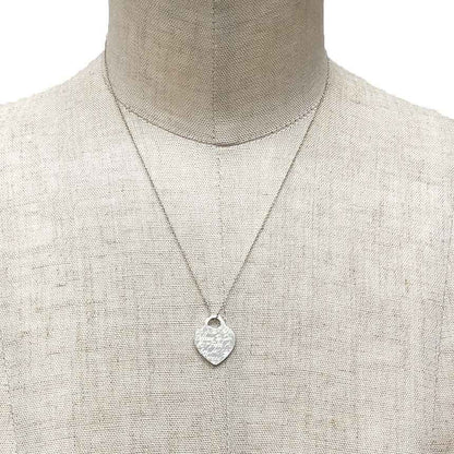 Tiffany & Co Notes Heart Tag Necklace Sterling Silver — view 2