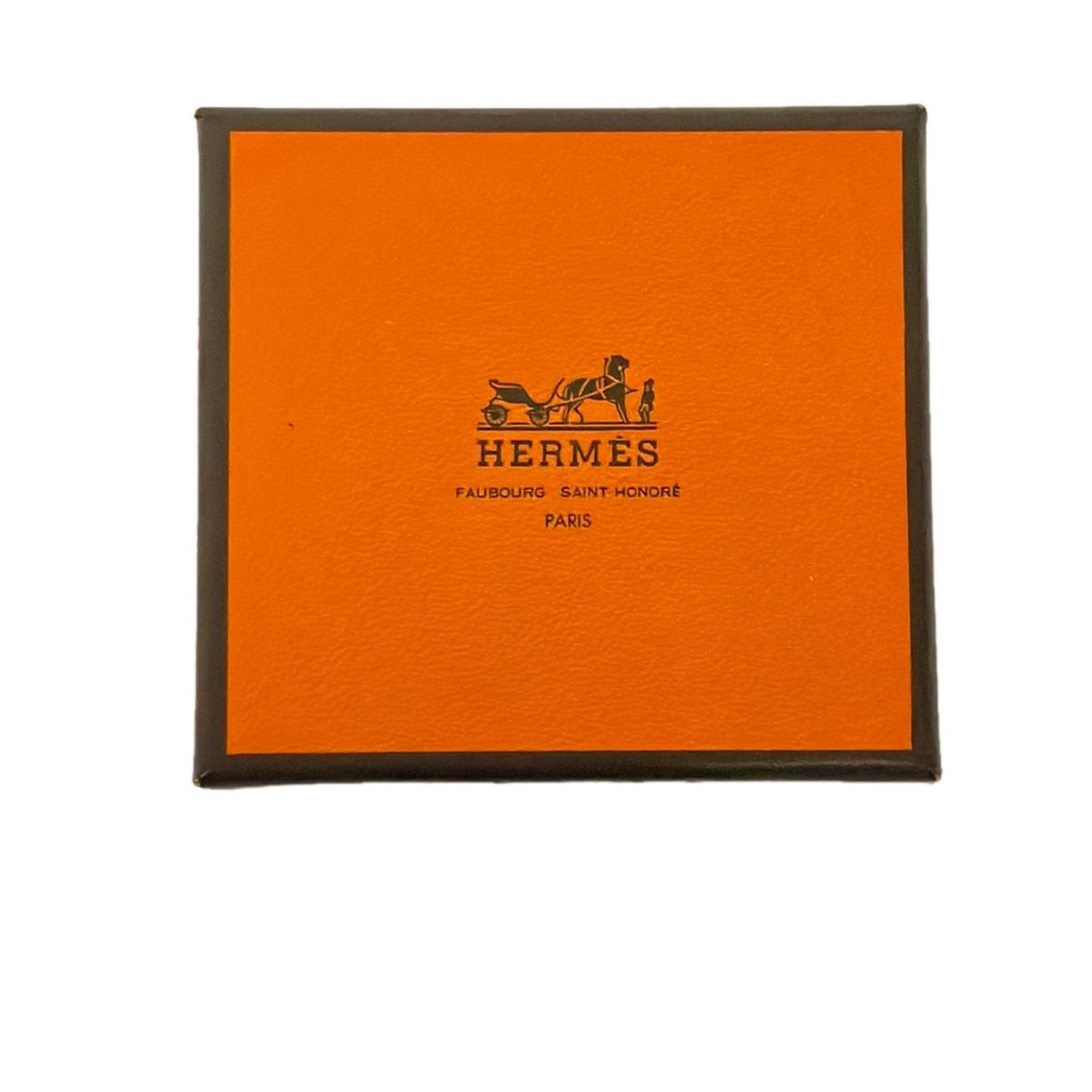Hermes Key Holder White Silver Penguin Leather — view 4