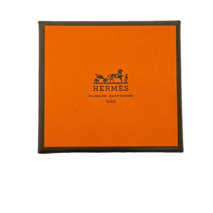Hermes Key Holder White Silver Penguin Leather — view 4