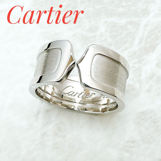Cartier C2 Wide White Gold Ring
