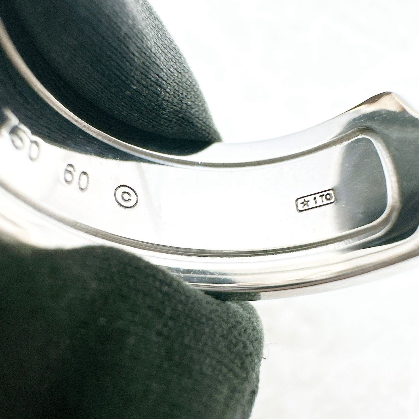 Cartier C2 Wide White Gold Ring — view 6