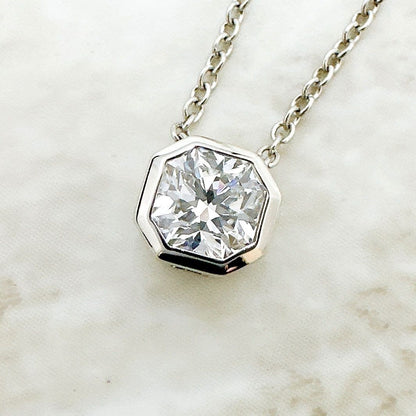Tiffany & Co Lucida Diamond Platinum Necklace 40 cm — view 3