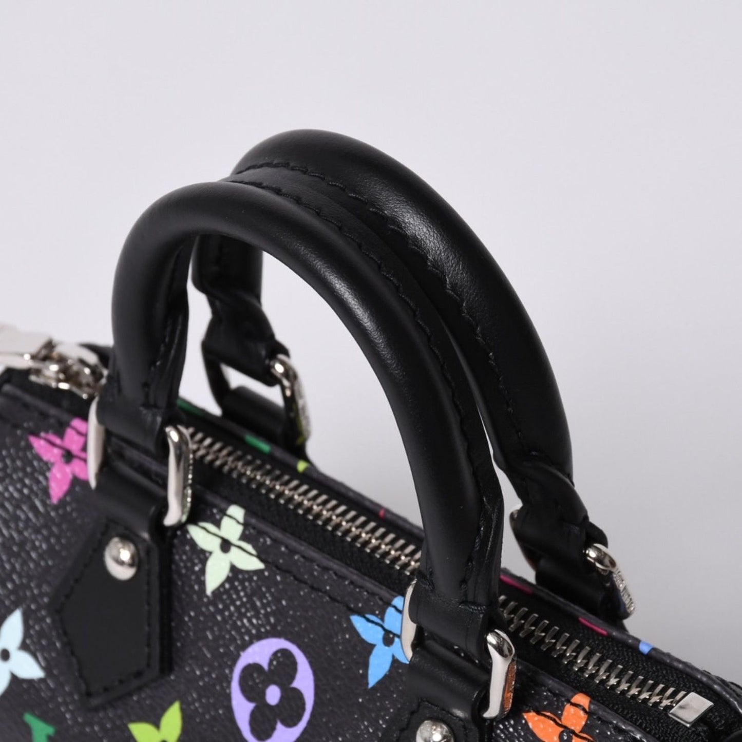 Louis Vuitton Nano Speedy Takashi Murakami Multicolor Black 2-Way Bag Leather — view 7