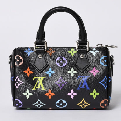 Louis Vuitton Nano Speedy Takashi Murakami Multicolor Black 2-Way Bag Leather — view 2