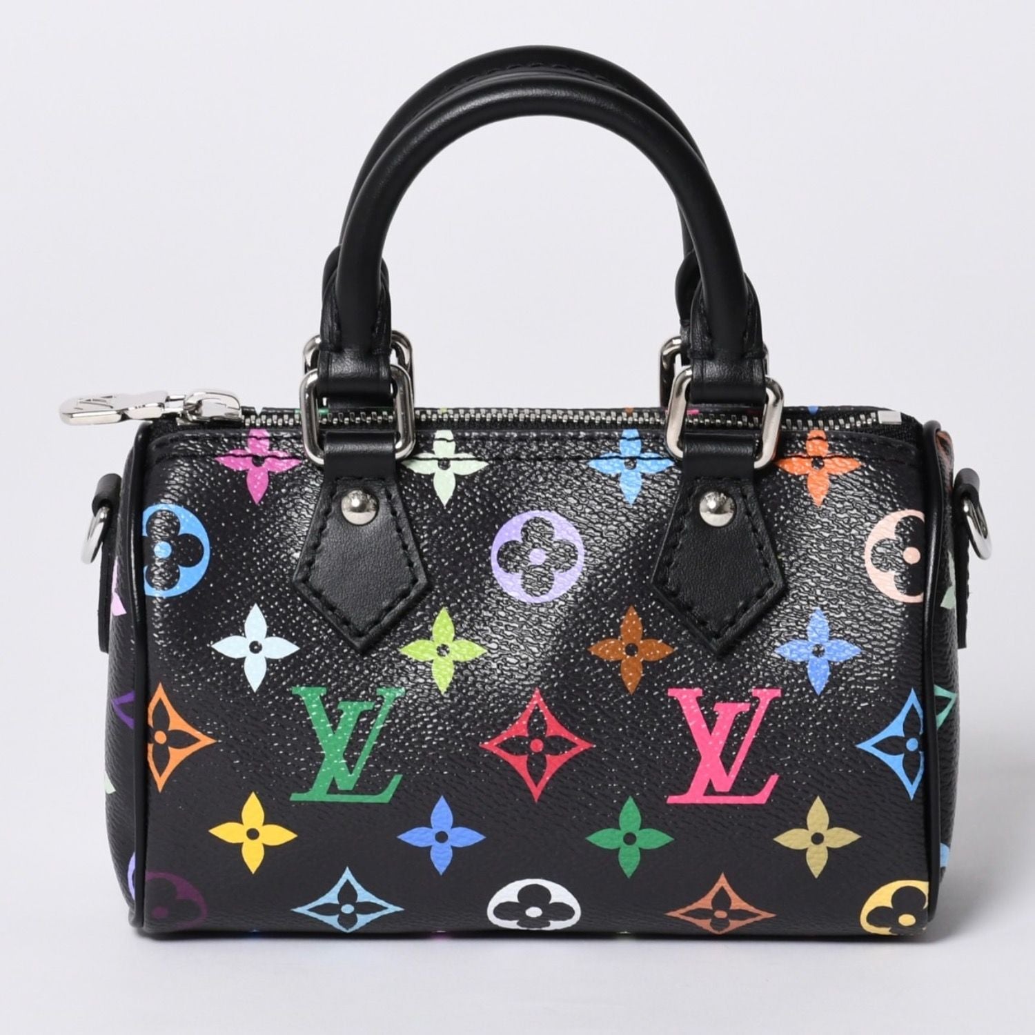 Louis Vuitton Nano Speedy Takashi Murakami Multicolor Black 2-Way Bag Leather — view 3