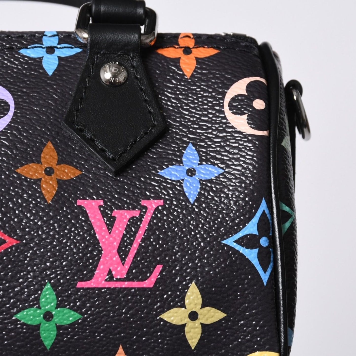 Louis Vuitton Nano Speedy Takashi Murakami Multicolor Black 2-Way Bag Leather — view 6