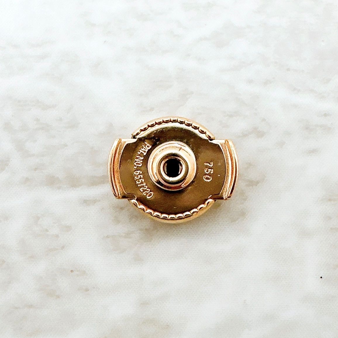 Hermes Finesse Diamond Pink Gold Earrings — view 5