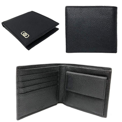 Bvlgari Parentesi Fold Wallet Leather Black — view 2
