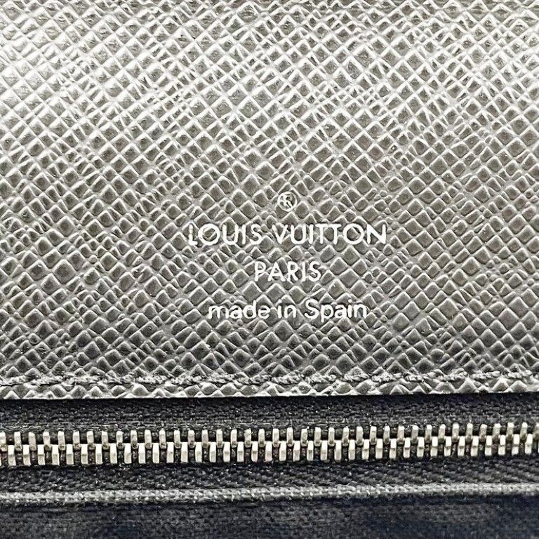 Louis Vuitton Clutch Belair Ardoise Taiga Second Silver — view 5