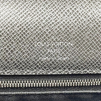 Louis Vuitton Clutch Belair Ardoise Taiga Second Silver — view 5