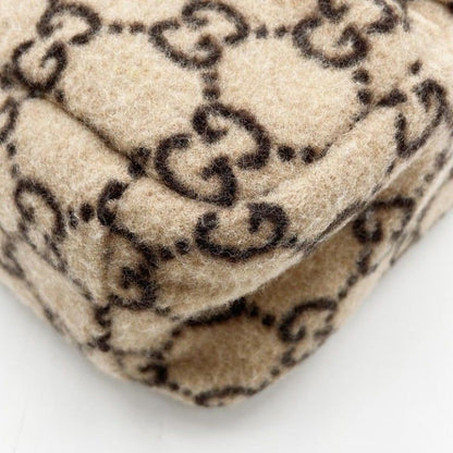 Gucci Handbag Beige Wool Leather — view 5