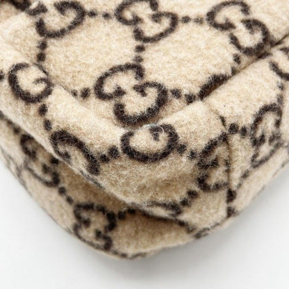 Gucci Handbag Beige Wool Leather — view 4