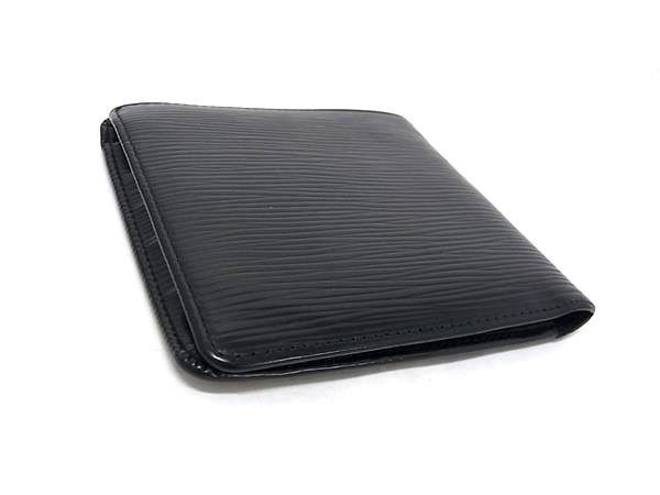 Louis Vuitton Bifold Wallet Epi Porte Billets Cult Cles Monet Black Leather — view 2