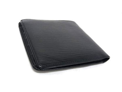 Louis Vuitton Bifold Wallet Epi Porte Billets Cult Cles Monet Black Leather — view 2