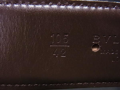 Bvlgari Belt Logo Mania Beige Brown Canvas Leather Silver — view 4
