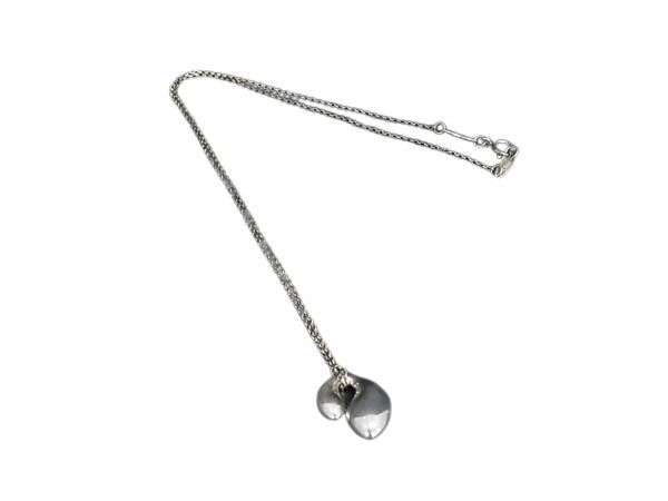 Tiffany & Co Necklace Elsa Peretti Double Teardrop Silver