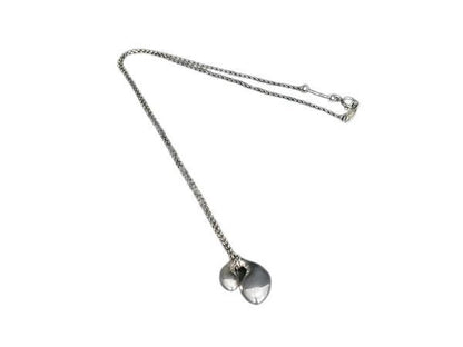 Tiffany & Co Necklace Elsa Peretti Double Teardrop Silver