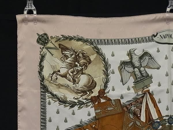 Hermes Scarf Carre 90 Pink Multicolor Silk 100% Napoleon Large — view 2