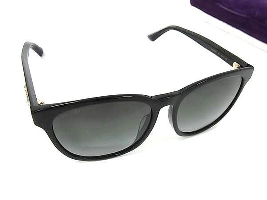 Gucci Sunglasses Interlocking Black Lens Clear Gradient Acetate Bi Eyewear