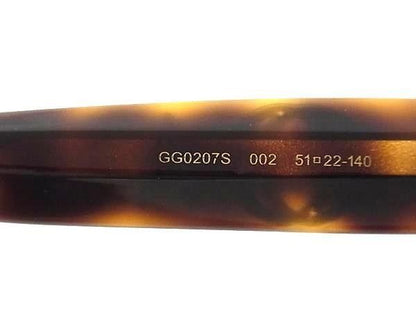 Gucci Sunglasses Interlocking Brown Lens Gradient Acetate Tortoiseshell Star — view 4