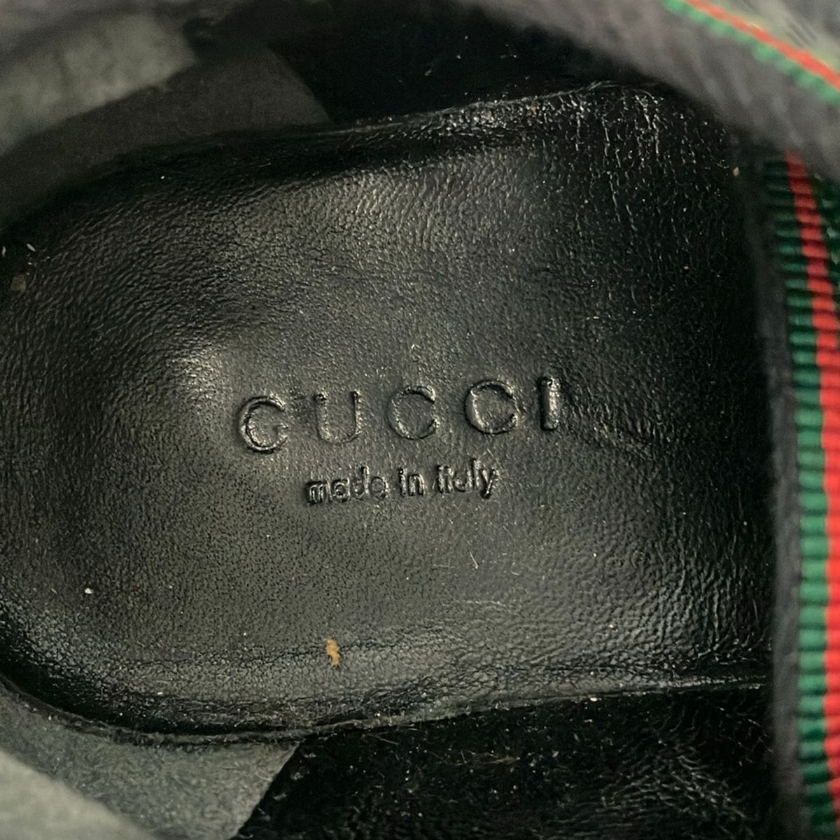 Gucci Sneakers 36.5 Black Red Green Sherry Imprime Leather — view 5