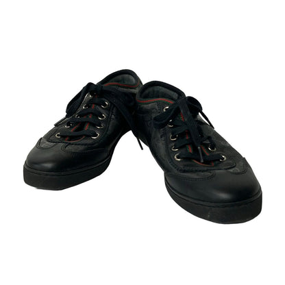 Gucci Sneakers 36.5 Black Red Green Sherry Imprime Leather — view 2
