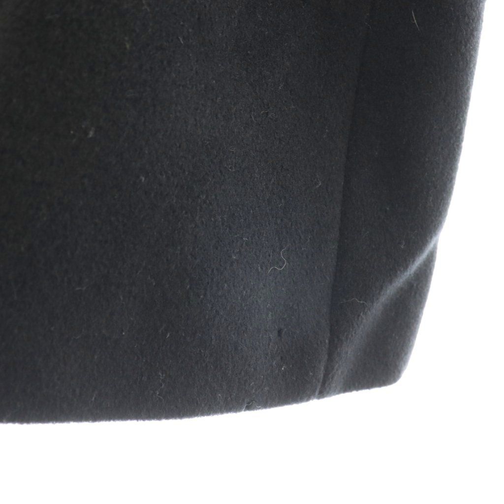 Max Mara White Tag Long Coat Hood Wool Cashmere Blend 38 Black ES — view 7